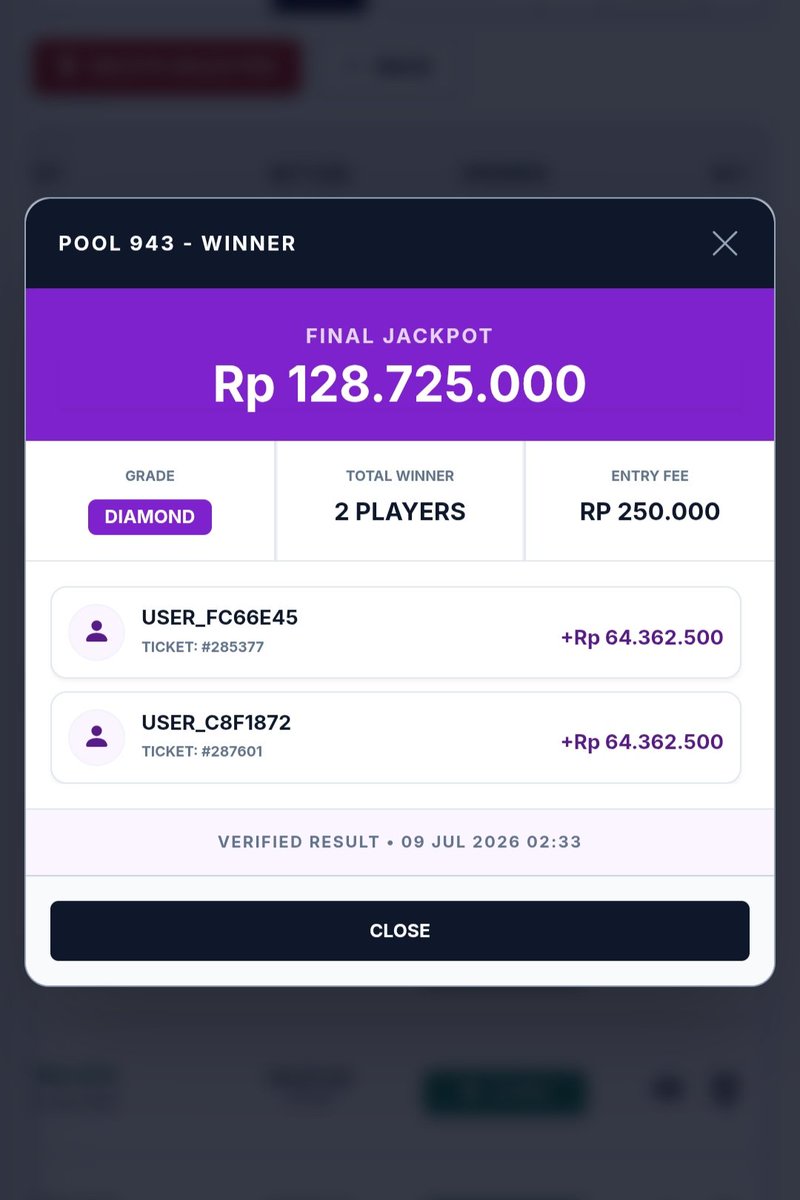 newmegapool's tweet photo. Selamat... 🏆🏆🏆 List lengkap pemenang https://t.co/wD0oexdZy0

#football #soccer #sepakbola #jackpot #pool #update https://t.co/SRxhjQisUk
