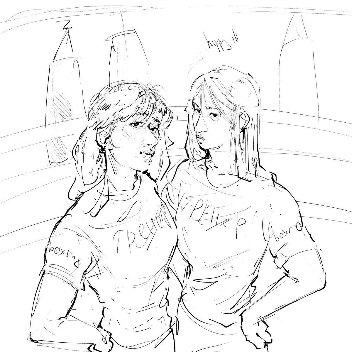 happy__ill's tweet photo. just fem #minchan sketch 
#StrayKids https://t.co/RjolufcamU