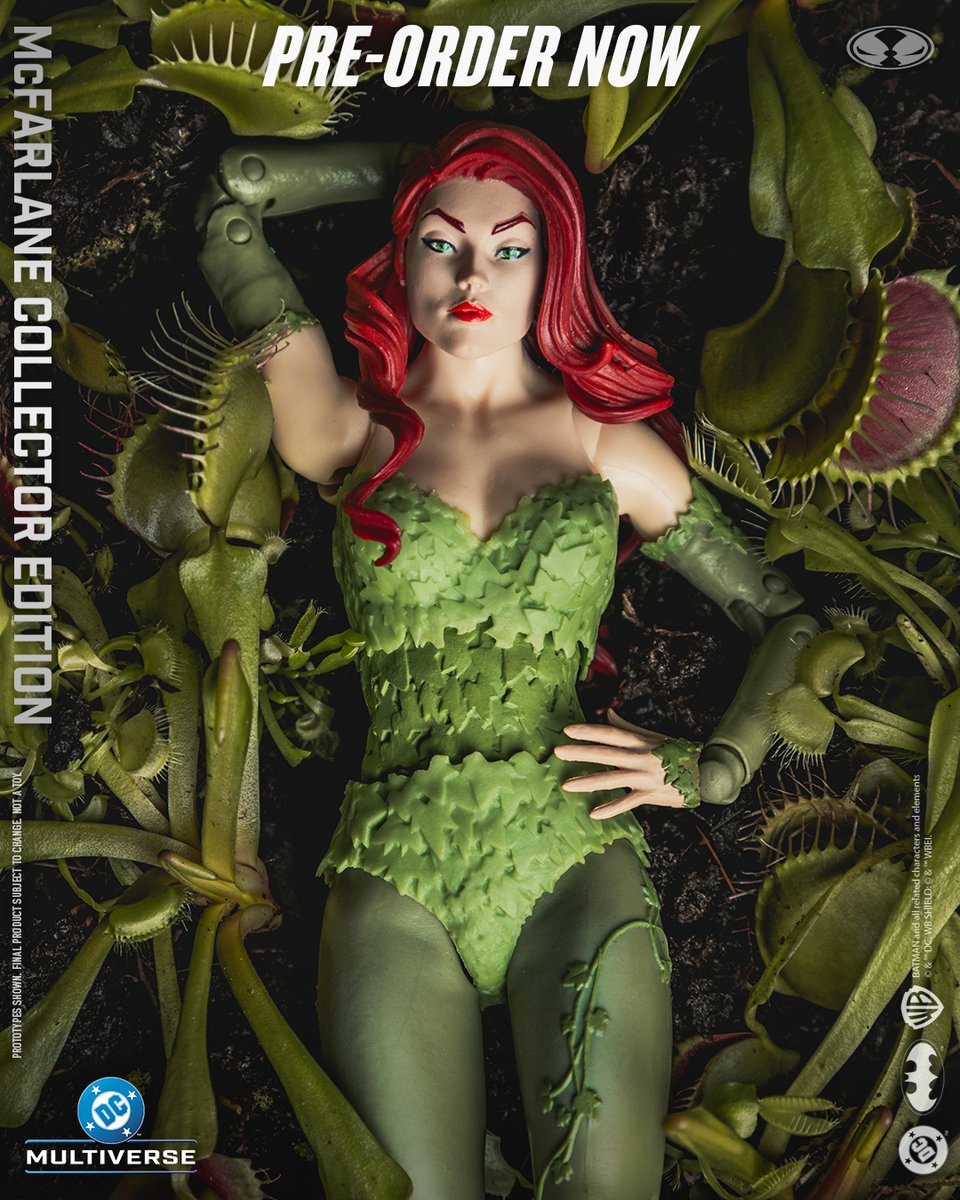 mcfarlanetoys's tweet photo. Poison Ivy™ (DC Classic™) McFarlane Collector Edition #62 is available for pre-order NOW at select retailers! ➡️ https://t.co/2ib5Bjf6PB   

7" deluxe action figure includes vines, extra hands, art card and base  

#McFarlaneToys #Batman #DCMultiverse #PoisonIvy #McFarlaneCollectorEdition