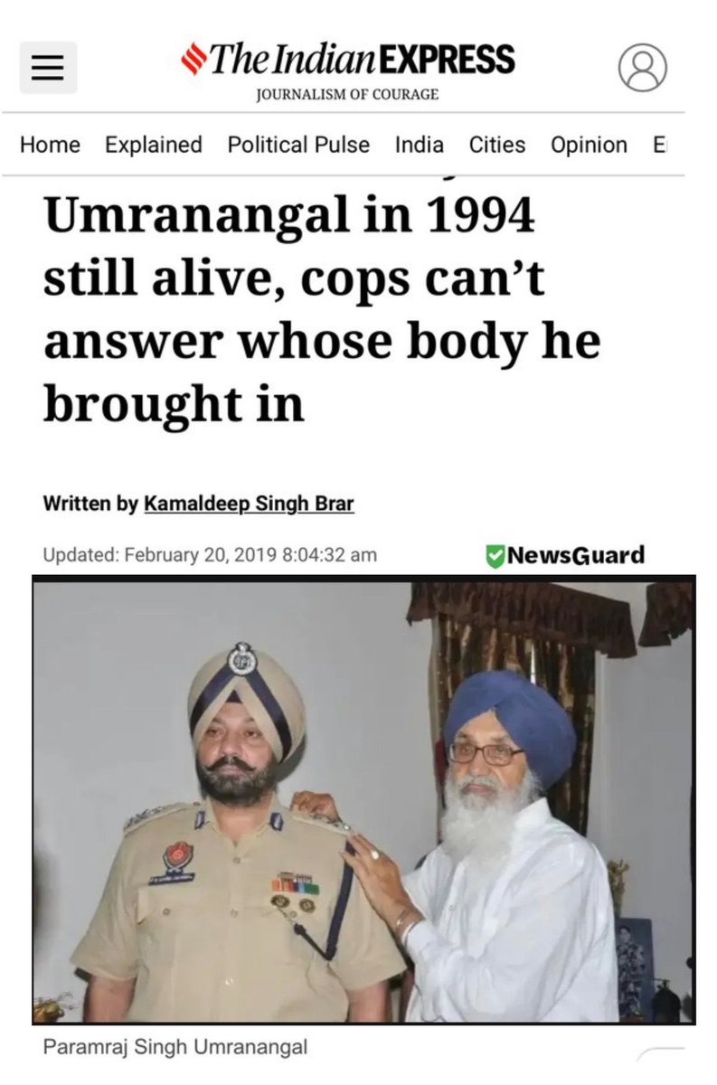 sakanakodar's tweet photo. ✍🏾A file said 'encounter'. Reality asked, 'Who was actually killed?

Militant killed by ADGP Paramraj Umranangal in 1994 still alive, cops can’t answer whose body he brought in and Umranangal still roams free.
 https://t.co/hhVm3RoAUt https://t.co/8290vM47QM