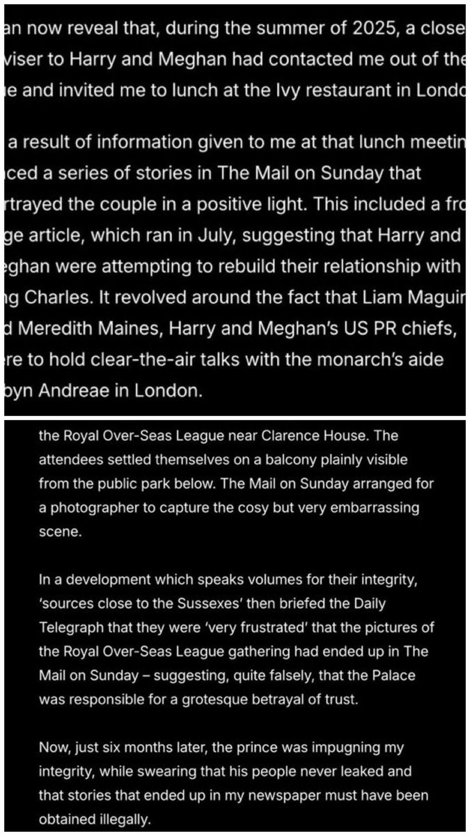 TiarasNTears's tweet photo. BREAKING NEWS
Charlotte Griffith has now revealed that it was Prince Harry and Meghan Markle that leaked the news about the meeting at a cafe near Clarence House, with Tobyn Andrae. https://t.co/K231AqJ6pG