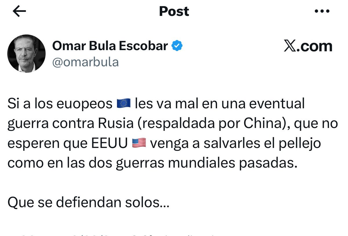ArielAnaliza's tweet photo. Paranoico, negacionista, antivacunas y fanático.
El nuevo canciller Colombiano @omarbula 
Qué peligro https://t.co/fbzcSvSEGs