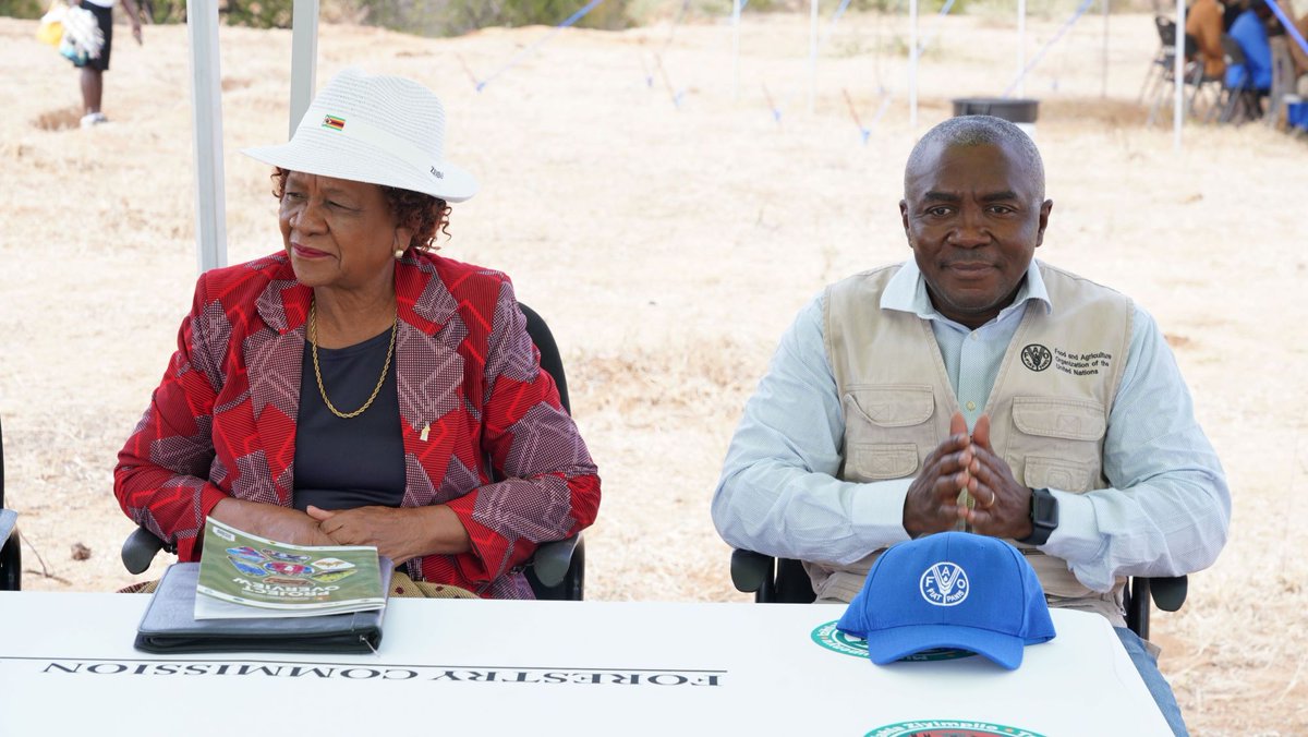 PatriceTalla's tweet photo. I was pleased to join Minister of @MinOECW, E. Ndlovu in Bikita, where we applauded women for championing the production of small grains. These climate-resilient crops are strengthening food &amp; nutrition security while helping communities adapt to climate change.  #ClimateAction https://t.co/IZkyTi6hOY