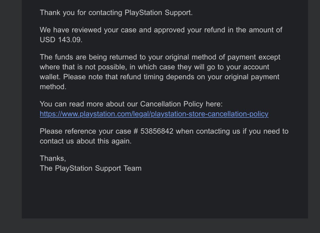 KinngVenable's tweet photo. #CFBDONTPLAY @EASPORTS @eaNCAA25 @ScottOGallagher #cfb27 I got my refund. I suggest yall do the same while PS and Xbox are still doing them. https://t.co/LR7NxJKC3I