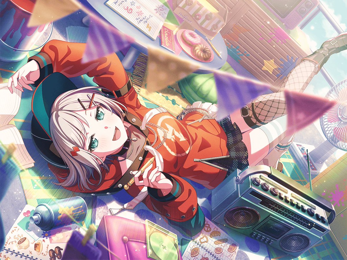 akaatsuuki's tweet photo. she is absolutely MOGGING her new cards oh aoba moca you'll always be famous https://t.co/A79yZ4tzBN