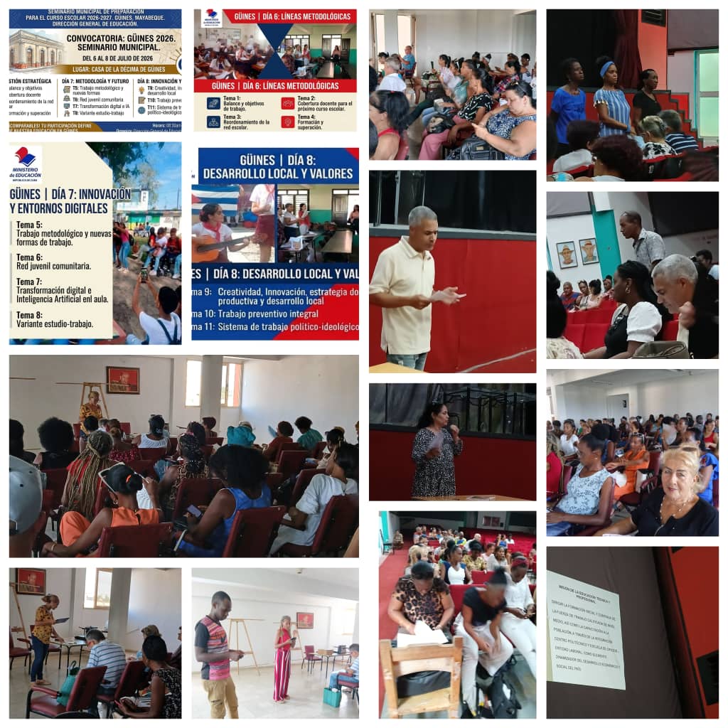 dalaimy56881's tweet photo. Se realizan en los diferentes municipios de #Mayabeque los seminarios de preparación para el nuevo curso escolar 2026-2027.
#CubaEstáFirme 
@CubaMined 
@edelso_ramos 
@mayacom7wpt 
@RodolfoRiveroG1 
@ManuelAgui21532 https://t.co/69XnXTpy0X
