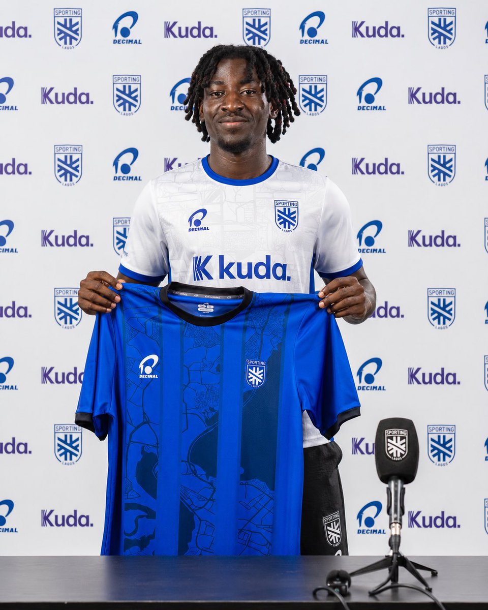 colourfeet's tweet photo. A new home 
Sporting Lagos unveil Haruna Hadi.

#Felele247Live I #AfricanFootball I #AfricanTransfers I #Transfers https://t.co/EIqIRCmfKw