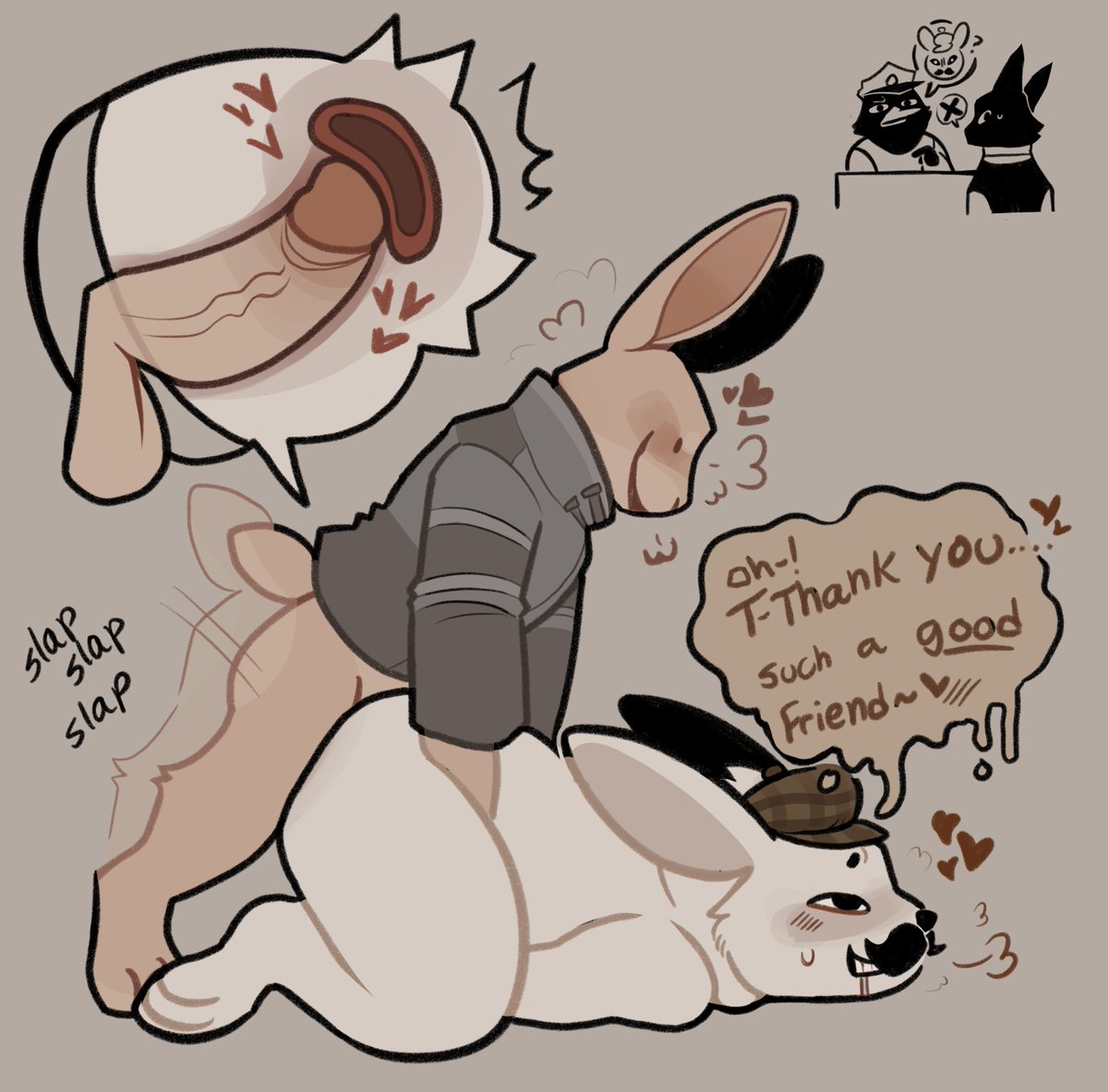 DeadMeatBoar's tweet photo. hey that’s not coffee.. 
but that’s okay.
#animalhospitalnsfw https://t.co/usZZEgFlN6