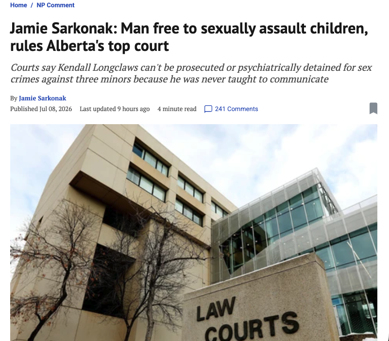 WiretapMediaCa's tweet photo. Liberal Judge: "Awww, that poor thing doesn't know what rape means." https://t.co/8sPpM0gFmg