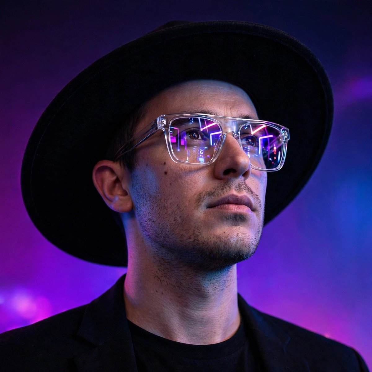 Neon visionary identity portrait - Image 1