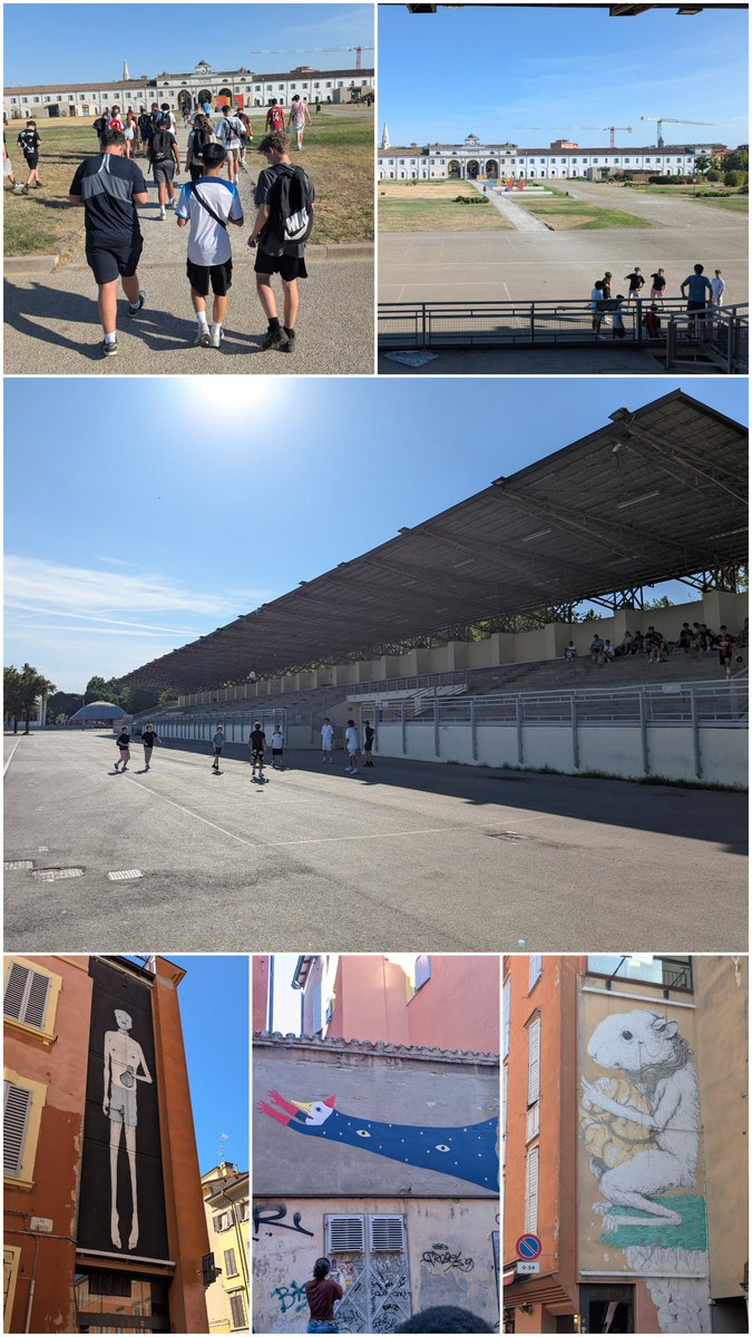 RCStechfaculty's tweet photo. Looking at the street art we found a stadium for a kick about ⚽🎨 @RCS_Trips https://t.co/PVT0wOPSSP