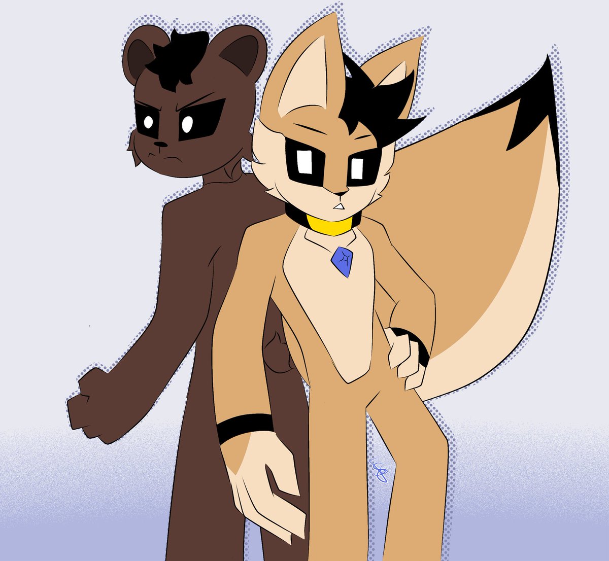 CoxinhaDeSeven's tweet photo. Desenho meio simples que fiz junto do personagem do @Conker_DoMorro 
Me senti meio endividado por ter sido desenhado junto dele

Enfim, talvez não seja o parceiro ideal para o ursinho, mas vai servir kkkk https://t.co/wKrzLn29F6