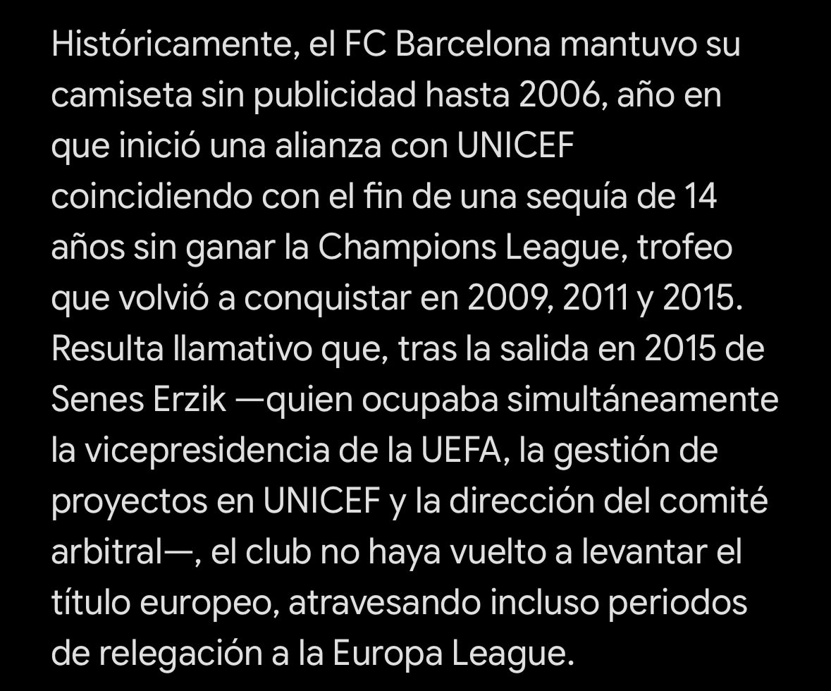 AlbertoCarlier's tweet photo. @mbafraaude ¿Por qué la gente nunca se acuerda de mencionar que todas sus champions ganadas fueron durante la época de Senes Erzik?

Messi es el mejor jugador que han visto mis ojos. Pero TODA su carrera está manchada. https://t.co/UZZlhJNXit