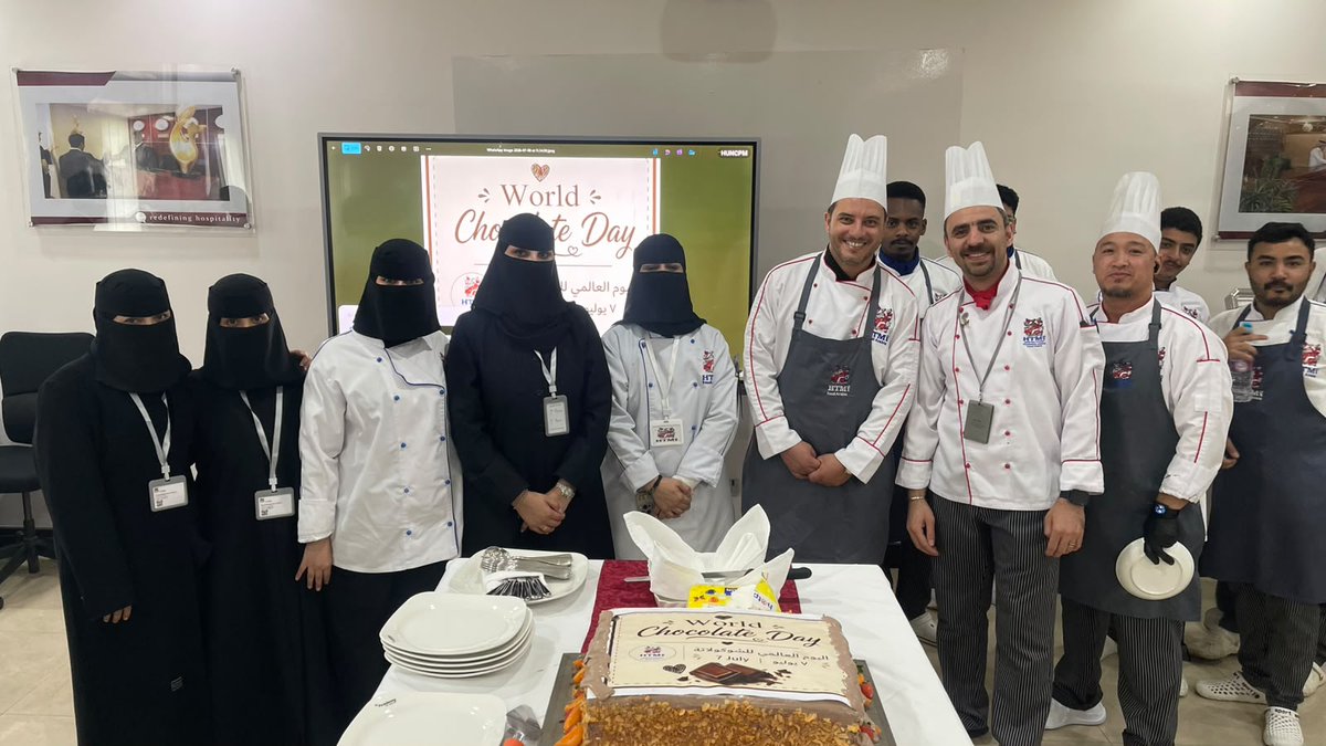 HtmiKSA's tweet photo. 🍫 Celebrating sweetness and success at HTMi Al Baha!

Our trainees enjoyed a fun and engaging World Chocolate Day celebration, followed by the recognition of our Outstanding Trainee for their dedication and excellent performance.

Congratulations to our trainee, and here's to inspiring even greater achievements! 🌟

#HTMi #HTMiSaudi #WorldChocolateDay #StudentSuccess #AlBaha