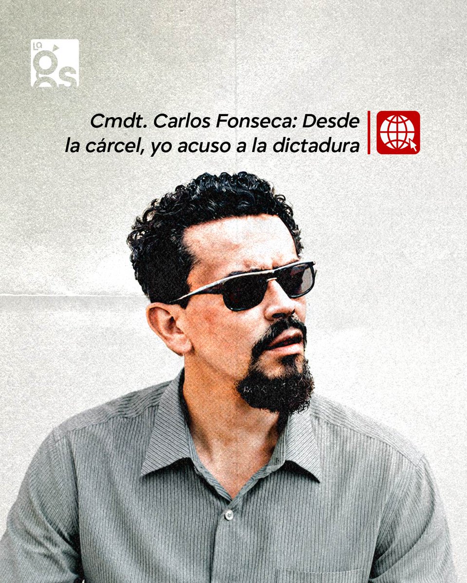 LaGacetaFSLN's tweet photo. El 8 de julio de 1964, desde el aislamiento de "La Aviación", el Comandante Carlos Fonseca rompió el silencio con su manifiesto "Desde la cárcel yo acuso a la dictadura", una implacable denuncia que sepultó la moral de la tiranía somocista y consolidó el camino de la RPS. https://t.co/u01H2Kz5Jq