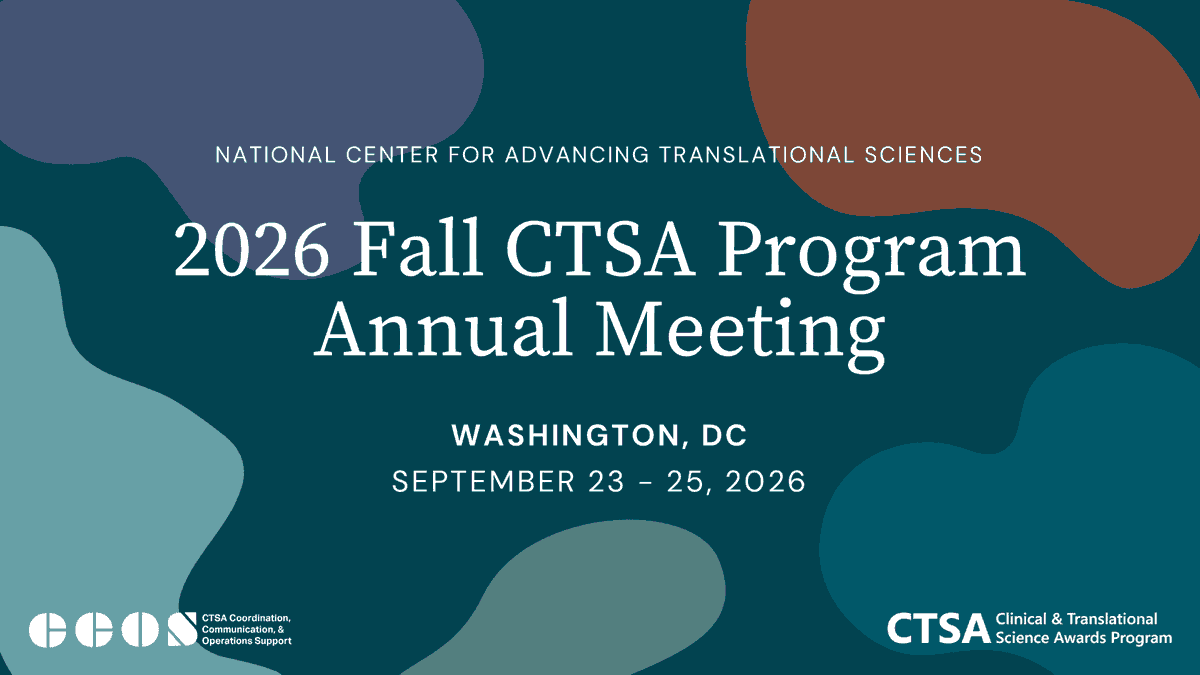 CCOS (CTSA Program) tweet media