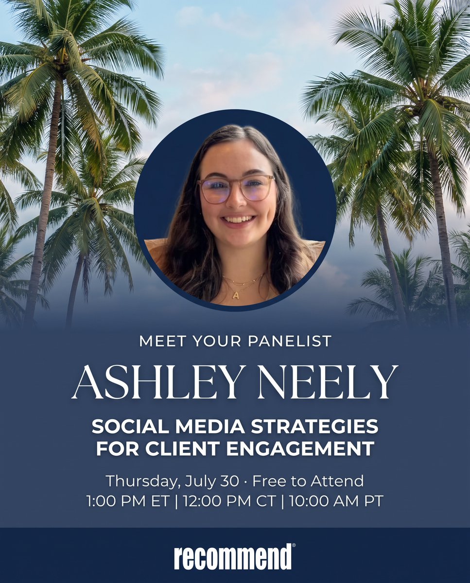 Recommendmag's tweet photo. Meet your panelist: Ashley Neely — Come &amp; See Travel advisor, 13.1K on IG, and living proof that social media can build a business.

Join her 7/30 · 1pm ET · free. Register → https://t.co/oDD9K0wP1e

#TravelAdvisor #SocialMedia https://t.co/TfAdvQjP2g