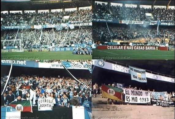 Nilonzera's tweet photo. Será q vai c preciso contar a história da Geral pra essa turma d idiotas q n sabem q a torcida surgiu influenciada pelas hinchadas da ARGENTINA e URUGUAI, já q a proximidade nos une, o Grêmio nunca foi um time "brasileiro" sempre foi visto como estranho no ninho é nós contra eles https://t.co/BGKVifaoNt