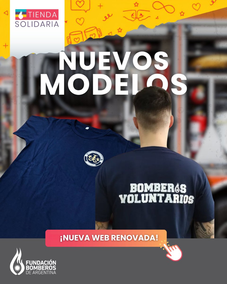 BomberosFund's tweet photo. El Día del Amigo se celebra en la Tienda Solidaria 🎁

Accedé a los productos más bomberiles y regalá felicidad a esa persona que nos acompaña en todas ❤️‍🔥

👉 No te lo pierdas: https://t.co/Q5tO6xlKwH https://t.co/vErjuQVS8G
