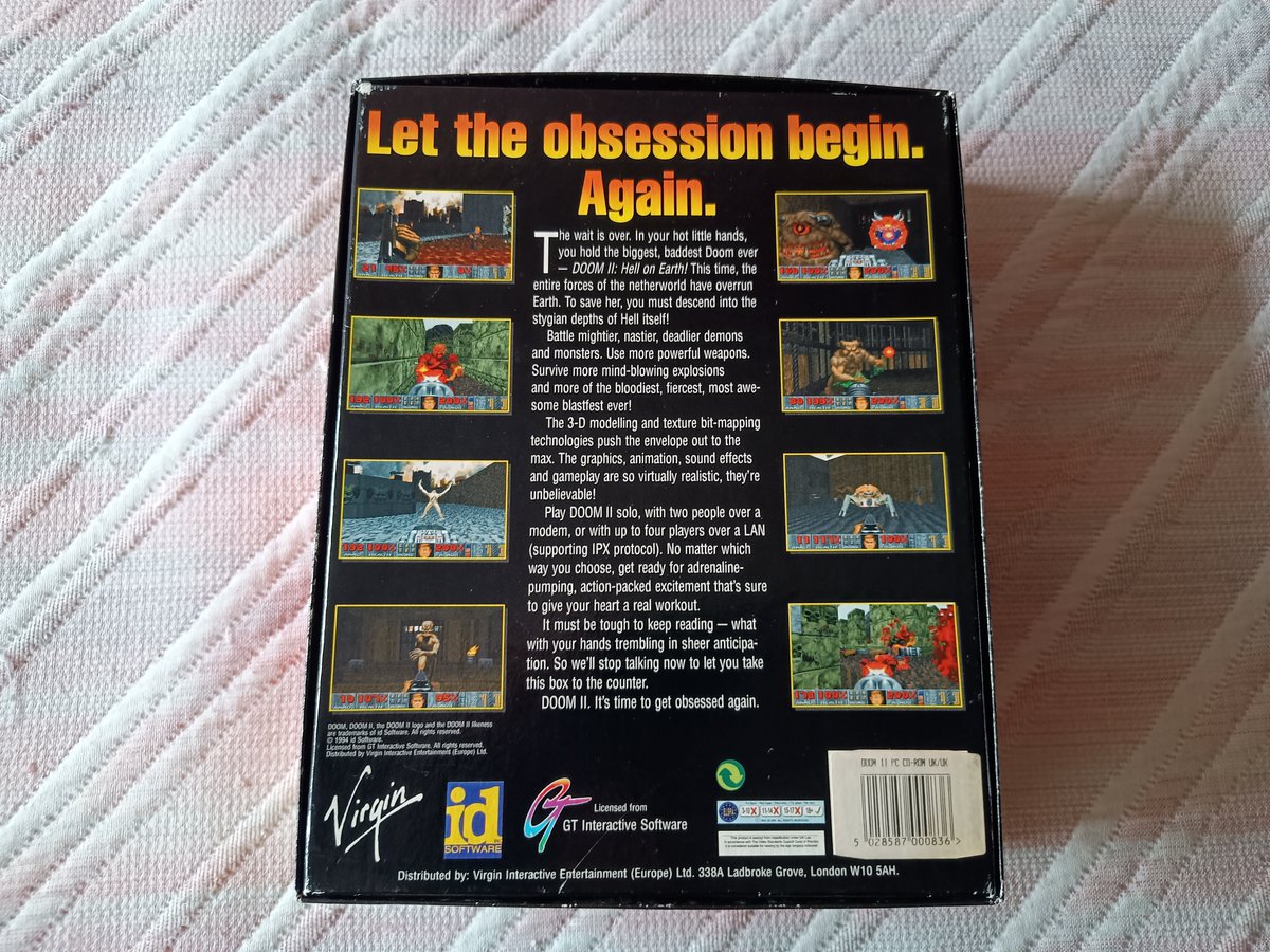 BoomShootBoxes's tweet photo. Doom 2 (1994), Id Software/Virgin
📦 Big Box Inglesa 🇬🇧
💿 CD para MSDOS https://t.co/fSWQo9g3gH