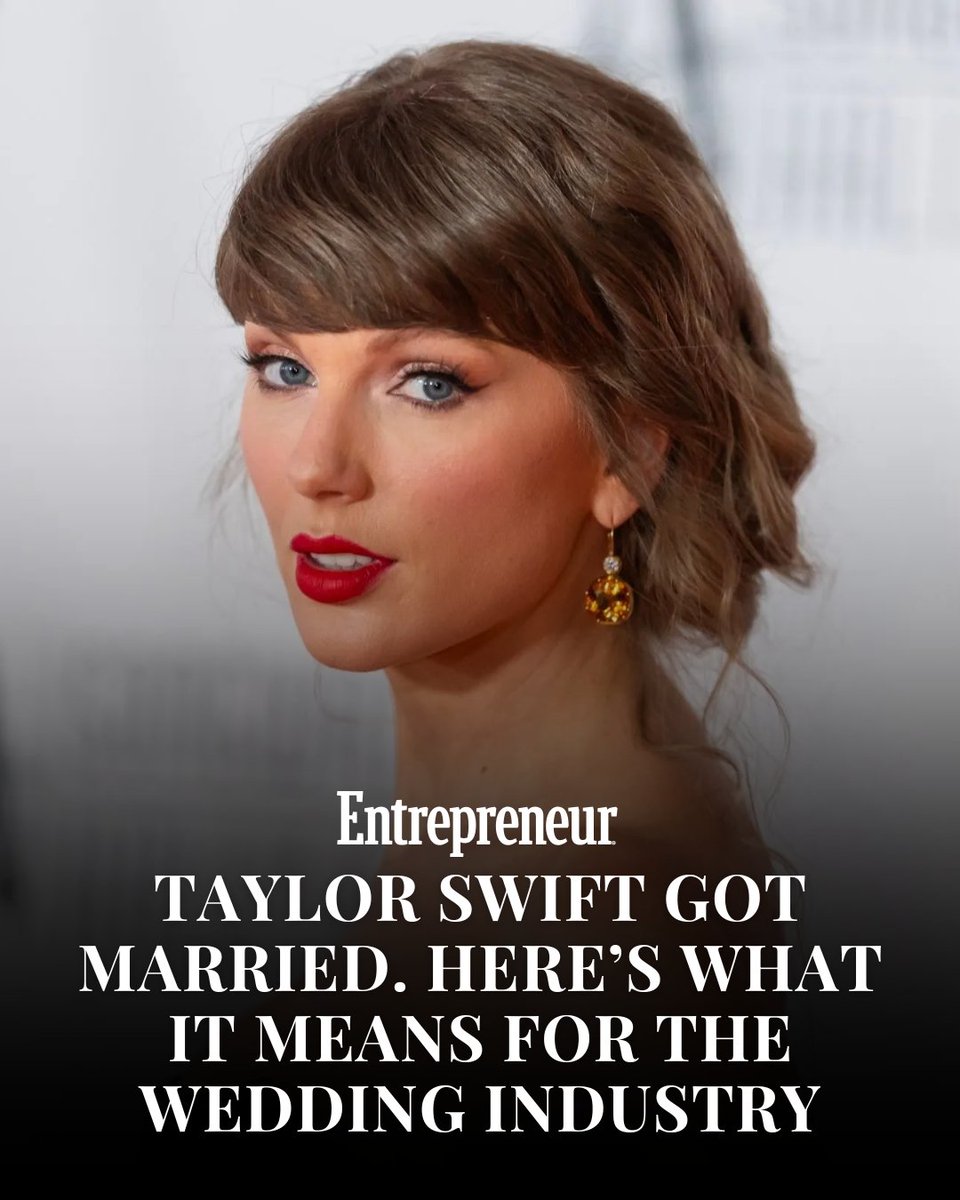 Entrepreneur's tweet photo. Taylor Swift got married at Madison Square Garden over the weekend. Adam Sandler officiated. Stevie Nicks performed. Phones were banned.

And for the brands she wore, it's already a different business reality.

She chose Christian Dior haute couture, custom Christian Louboutin shoes and Cartier jewelry. The last time Swift wore a designer piece publicly — a $320 Ralph Lauren dress from her engagement photos — it sold out within minutes. Her engagement ring designer went from obscure to household name overnight, with replicas flooding online marketplaces almost immediately.

Luxury wedding planner Irene Katzias put it plainly: whoever planned this event is "inadvertently creating history and creating a trend."

The wedding industry is already bracing for the ripple effects. Brides will study every detail. The replicas are already coming.

There's a real business lesson underneath the celebrity coverage: brand association at this scale isn't marketing. It's a category reset. One placement — one moment of genuine cultural visibility — can do what years of advertising can't. The brands Swift chose didn't pitch for this. They earned it through quality and positioning, and now they'll spend years riding the return.

The question worth asking for any brand: what would it take to be the kind of company someone like that chooses without being asked?

Read more: https://t.co/XDUUEPOjHA