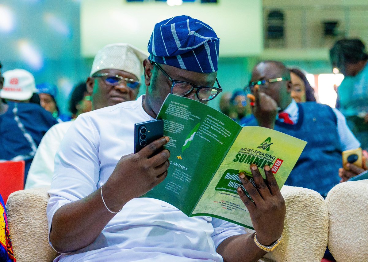 ayowisdom_'s tweet photo. Today, I joined sons and daughters of Akure at the Akure-Speaking Communities’ Development Summit 2026 with a simple message: the future of Akure is a responsibility we all share.
Government must do its part, but we must also ask ourselves: what are we doing for our own community? This is the spirit behind my support for the Light Up Akure Project, because we should not only complain about darkness when we can help provide light.

I also spoke directly to my fellow young people: our contribution to Akure must go beyond politics, support for politicians and arguments on social media. We can do more. Our success should be measured by how our individual progress contributes to collective progress.

The future we seek is a smart, inclusive and progressive Akure-speaking community where no one is forgotten; where young people have a voice, women have opportunities, elders are respected, businesses grow, streets are safe, the environment is clean, and development reaches every part of our communities.

Indeed, working together, I believe we can build a future of greater progress and greater glory for Akure land.