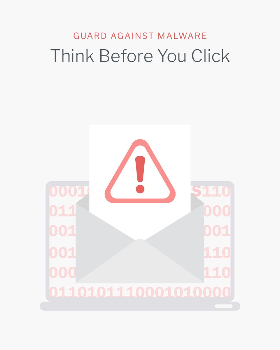 ct_comp's tweet photo. Think before you click 🛑

#Malware scams are designed to look convincing, but a little caution goes a long way.

If something feels suspicious, don’t engage—report it to your IT team right away.

Stay safe online with CTComp: https://t.co/fIkGqBezI6. #EndPointSecurity https://t.co/6Ki2FGqgh7