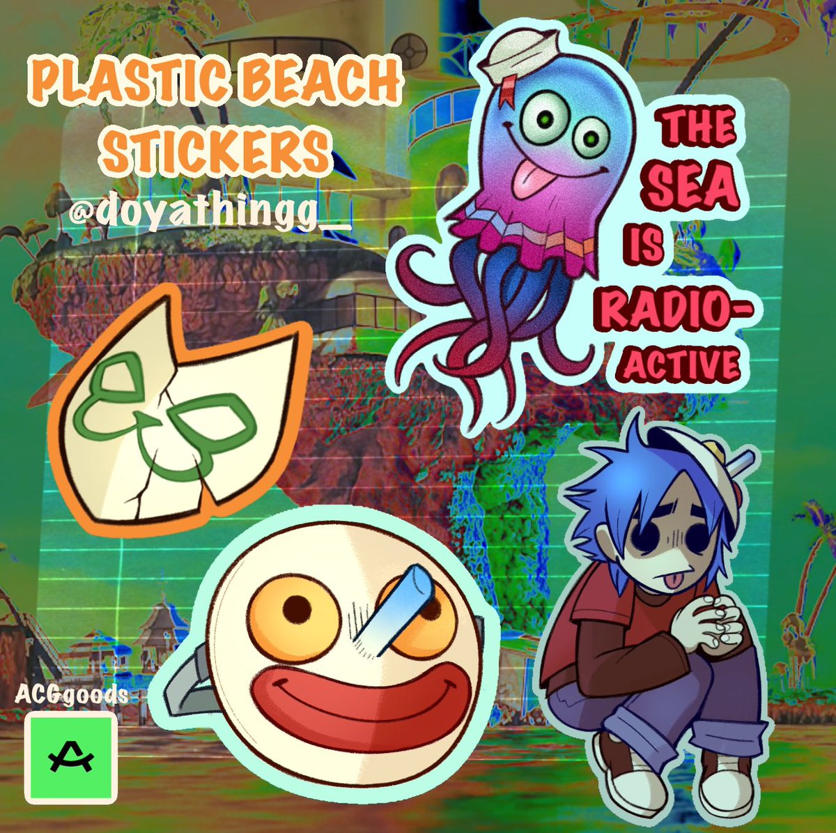 doyathingg_'s tweet photo. Plastic Beach keychains and stickers are now available in my shop!! THANK YOU!! And enjoy: 
https://t.co/oDTlrnuMz1

#Gorillaz #2D #MurdocNiccals #PlasticBeach #Noodle #RusselHobbs https://t.co/i3aG9Zz8hI
