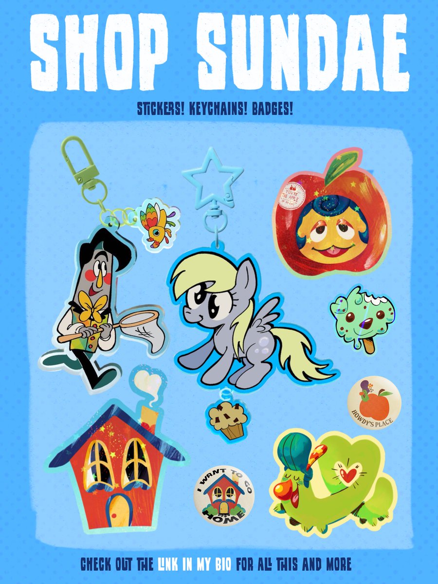 sundaesquiggles's tweet photo. New designs up now on my shop!! :o)
#welcomehome #mlp #acggoods https://t.co/WOzOaZ0CVl