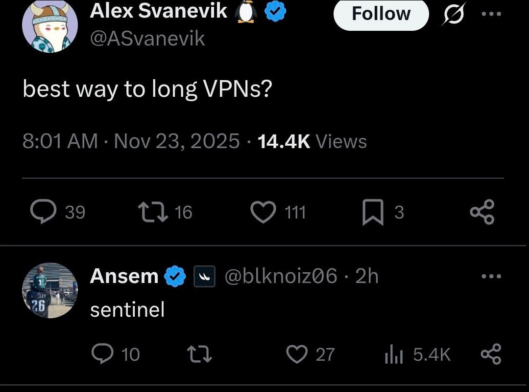 Sentinel tweet media
