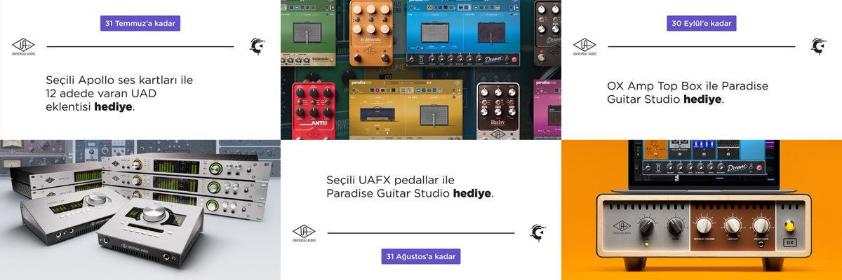 CompelMusic's tweet photo. Universal Audio'nun, 1 Temmuz - 30 Eylül tarihleri arasında geçerli yaz fırsatlarını kaçırmayın! ⚡
Detaylı bilgi için 👉🏻 https://t.co/2vk9s7iPLT
#Compel #UniversalAudio @UAudio https://t.co/jE3FuKTYOP