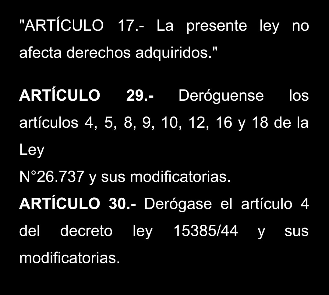 matiasoberlin's tweet photo. El objetivo principal del proyecto de ley "de inviolabilidad de la propiedad privada" son estos dos artículos. Acá está el corazón del proyecto y acá es donde hay que apuntar. 
El que vote esto es un traidor a la Patria. Y guay cuando la tortilla se de vuelta. https://t.co/sG2aCFCLLI
