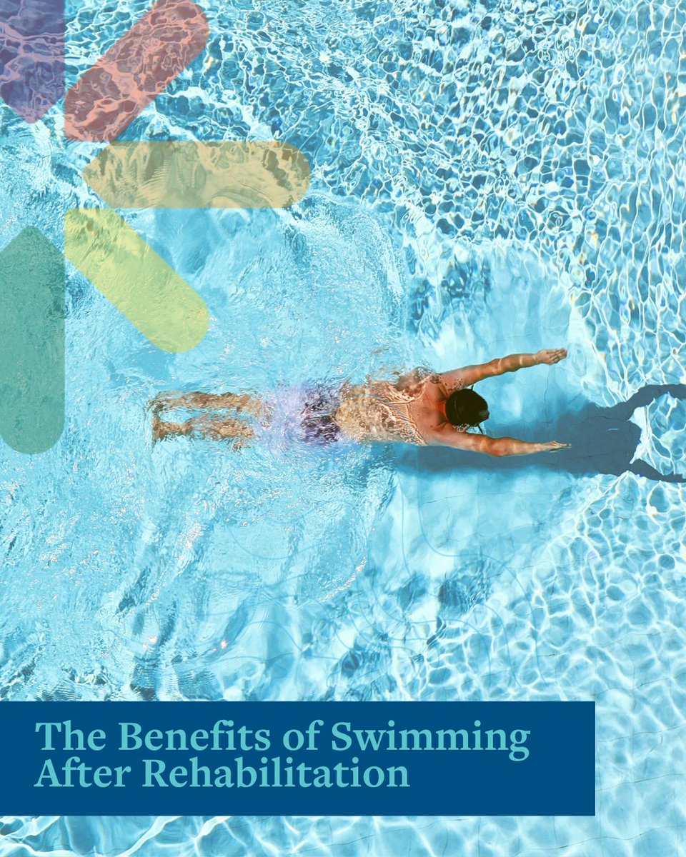 ReunionRehab's tweet photo. Swimming can be a great low-impact way to stay active after rehab, helping improve strength, balance, and endurance while reducing stress on the joints. Always consult your care team before starting new exercise after discharge.

Discover how Reunion can assist your recovery. https://t.co/TxQBReSNnd