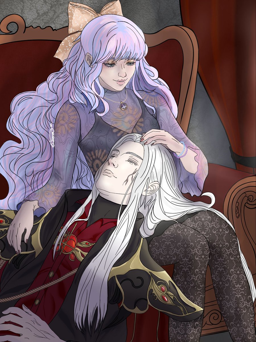 Bianca13267895's tweet photo. Yo ando mal por el rol de hoy, pero dejo esto por aquí, que había prometido. El relato hizo que lo terminara hoy jaja. Lisandro se ha vuelto uno de mis pj favs y el ship ni se diga. Quiero saber más del mundo de Adoma. 💜✨
#ADOMAspoiler #ADOMA
@Christerva @Reah_Ofi @LiliCross_ https://t.co/i4pg3G4eBS