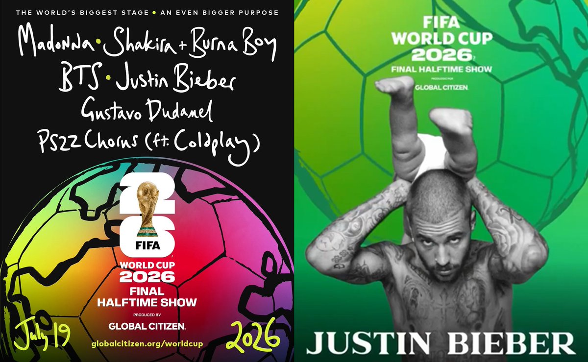 porquetendencia's tweet photo. "Justin Bieber":
Porque se presentará durante el show del entretiempo en la final de la #CopaMundialFIFA 2026 https://t.co/wLUbau4I2o