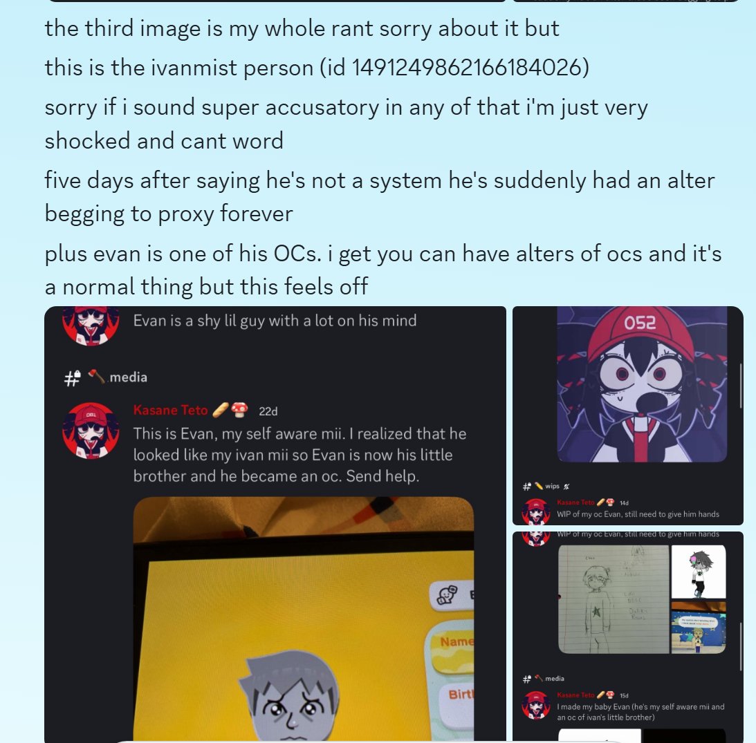 deadacc0103's tweet photo. WHY SAILOR LEFT: Sailor has been claiming the team has been ableist towards it , what happened is Sailor fakeclaimed a 15 year old system &amp; we told it that this behavior is unprofessional. Sailor then left &amp; made posts calling us ableist. (1/14 https://t.co/vqdeM5tlFK