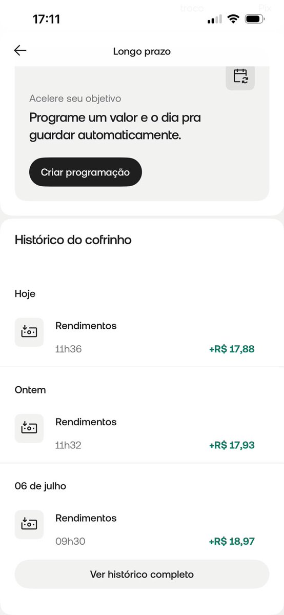 ratotolol's tweet photo. Desde que comecei a trabalhar eu tento sempre guardar o máximo de dinheiro possível. Ajudo em casa, pago as contas e gasto o mínimo comigo.

Depois de alguns anos juntando, hj o que tenho rende algo próximo dos R$23,50 por dia

É muito? Depende do ponto de vista. Mas tô feliz 🐀 https://t.co/ucD5zb1gO9