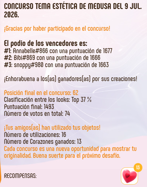 thomasrgf's tweet photo. puesto: 62
tema: estética de medusa https://t.co/qBmgTRi0p5
