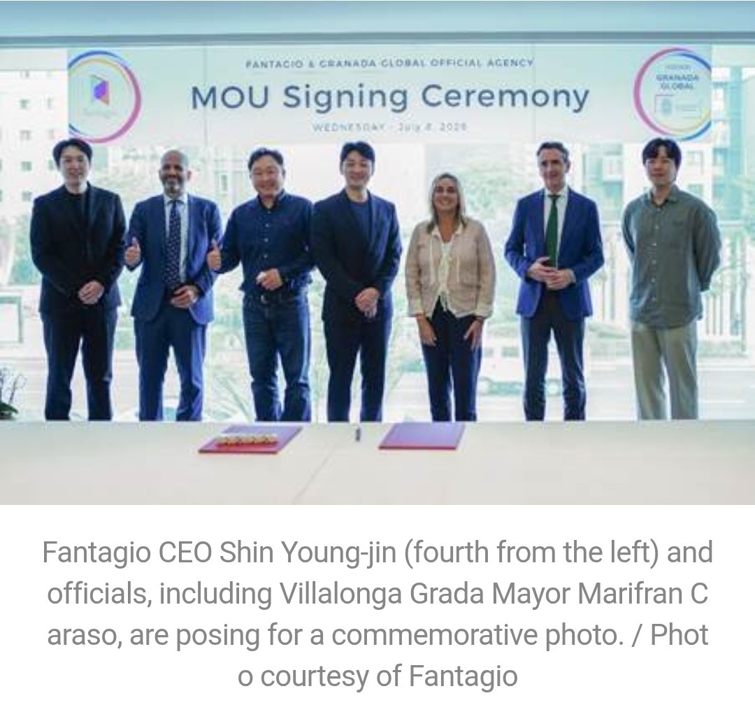 kdragontwt's tweet photo. 🤔 EU FM soon? Hahaha

[Fantagio Signs Business Agreement with City of Granada, Spain… "Establishing Bridgehead for European Expansion"]

https://t.co/kMBZJmm7Po https://t.co/RzB12hB0qs