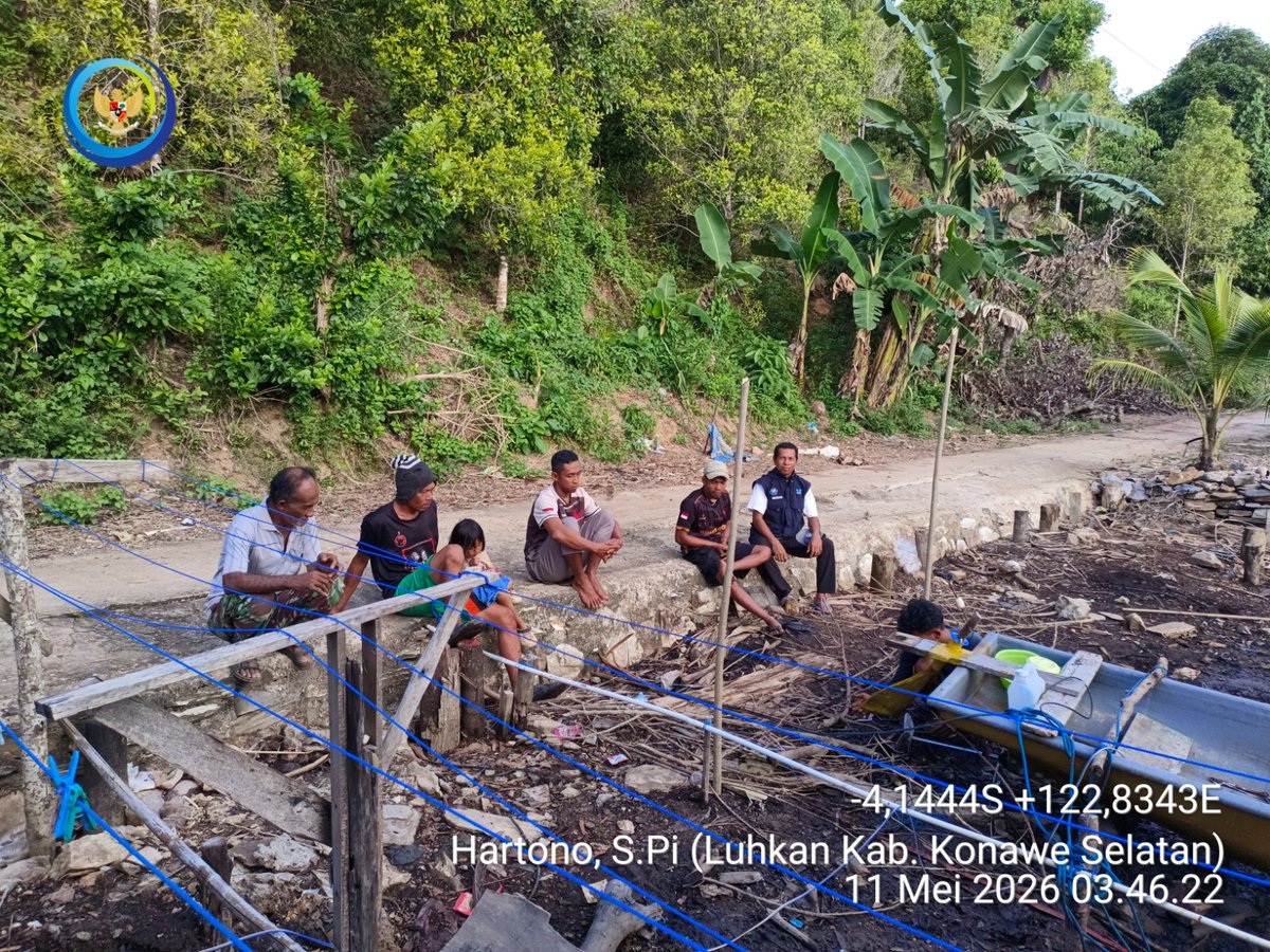 Luhkonsel's tweet photo. Senin (11/05/2026) Hartono luhkan Konawe Selatan, Sosialisasi Program Laut untuk Kesejahteraan (Lautra) Tahun 2026 pada KUB Wandaeha Sejahtera Desa Wandaeha Kec. Laonti
#luhkankonsel
#ekonomibiru
#kkpri
#brsdpkp https://t.co/XQ244gWN11