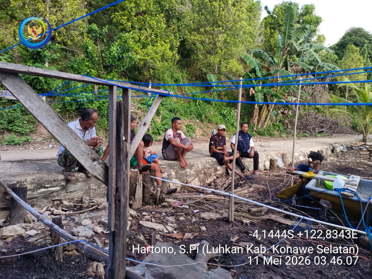 Luhkonsel's tweet photo. Senin (11/05/2026) Hartono luhkan Konawe Selatan, Sosialisasi Program Laut untuk Kesejahteraan (Lautra) Tahun 2026 pada KUB Wandaeha Sejahtera Desa Wandaeha Kec. Laonti
#luhkankonsel
#ekonomibiru
#kkpri
#brsdpkp https://t.co/XQ244gWN11