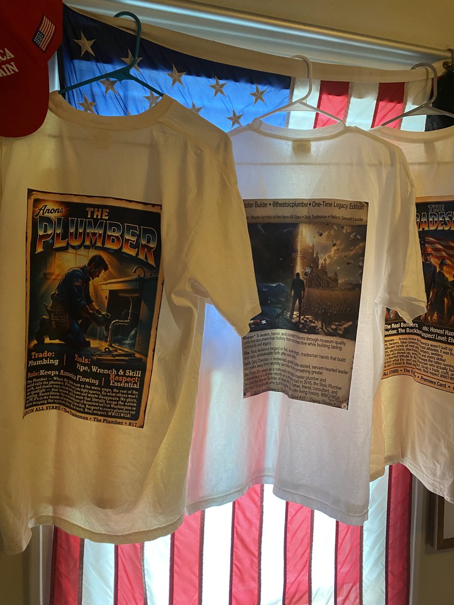 thestoicplumber's tweet photo. Good evening Patriots!

Hope everyone had a great day.

I was blessed with the opportunity to travel to Riverton and meet fellow Anon, fren and now friend @Master2udarnit , shake his hand and give him his printed and sleeved Anon All Stars card in person.

He graciously returned the favor.

Sometimes you can just do things 

More to come 💚🐸