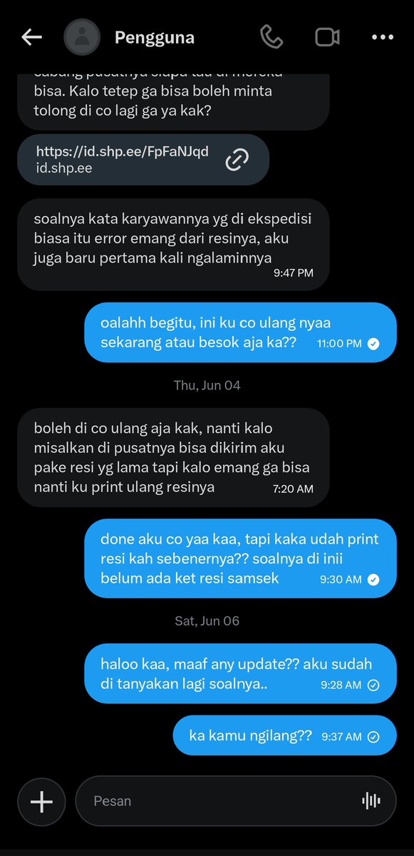 r1zzimurariiki's tweet photo. tolong jangan suka tergiur dengan harga murah ya apalagi pc hd sebanyak ini tapi cma di hargain 4 juta, ini scammer dan template nya masih sama yaitu take banyakan or tekoll. Jangan ke kecoh gais 😂😂

(alamat ga tau pastinya hanya mengandalkan titik dari shopee aja waktu itu) https://t.co/WKSQsPISDQ