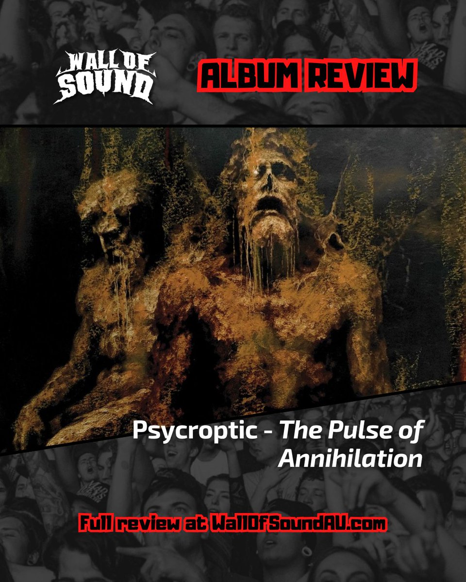 wallofsoundau's tweet photo. "The Pulse of Annihilation is an outstanding addition to their legacy, one that both exemplifies and builds on their musical talent without ever losing what makes them a unique band in the local and international scene."

Are you ready for new Psycroptic?

https://t.co/OkbqEikAza https://t.co/cewD4XJoRq