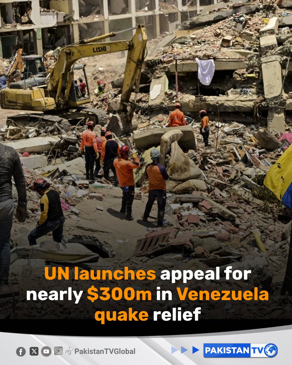 UN Issues Urgent $300 Million Appeal for Venezuela Earthquake Relief as Death Toll Exceeds 3,800