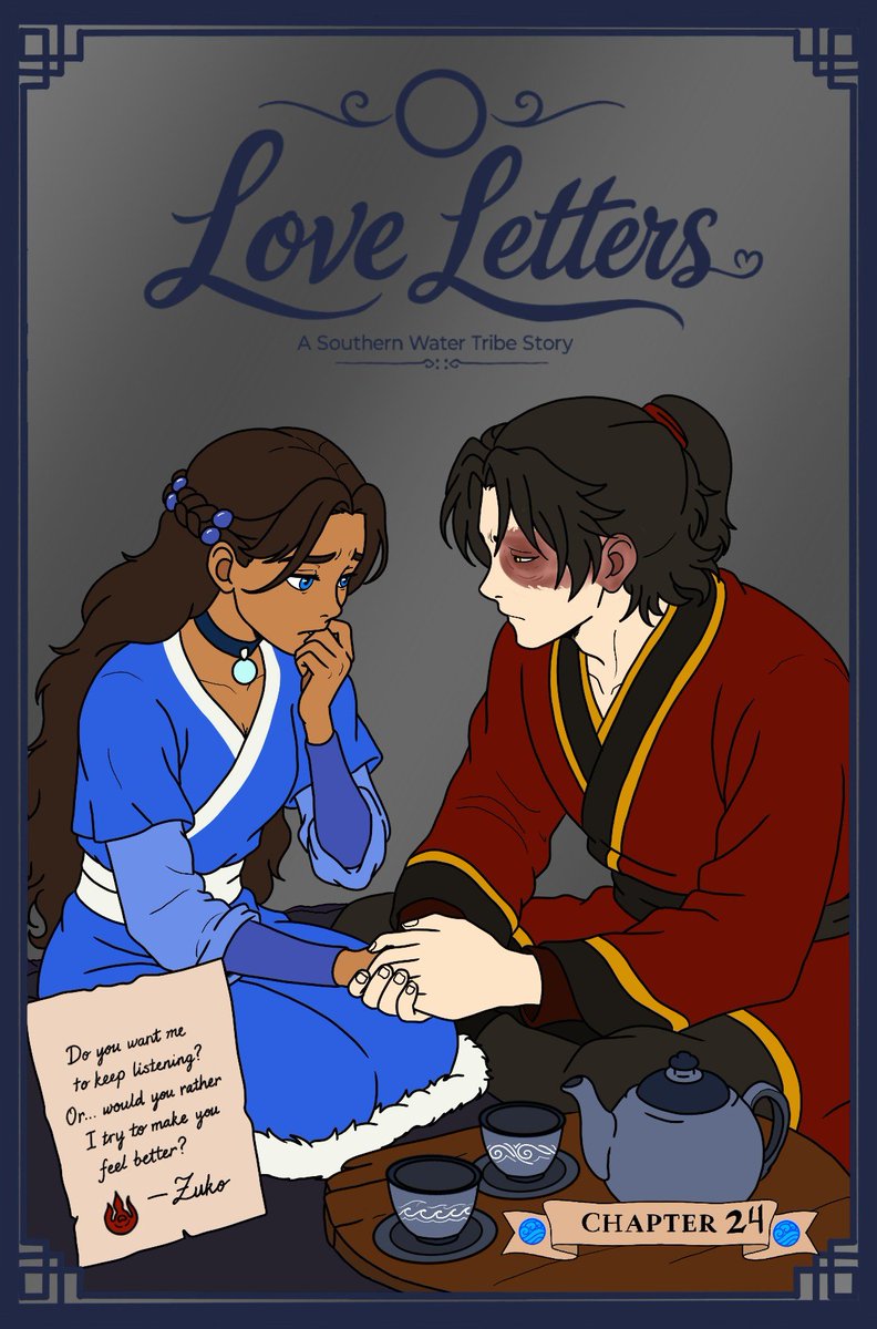 GoldenAmaranthe's tweet photo. Chapter 24: Tomorrow
Katara and Zuko manage to steal a quiet moment together over tea, where conversations about family, the future, and tomorrow's hunt bring them closer than ever. 
https://t.co/mb5bbjqOob
#zutara https://t.co/JWnpaJlwFB
