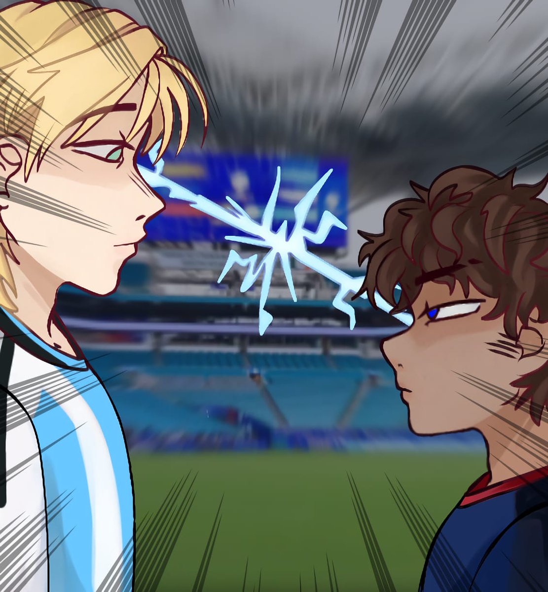 JazMia_x's tweet photo. 🇦🇷Arg vs Cpv🇨🇻

Casi una semana después de este encuentro y recién termino el dibujo. 🫡 Solo me falta la reacción de Py.
#countryhumans #Argentina #CaboVerde #artㅤㅤㅤㅤ https://t.co/WTf9zoTedu