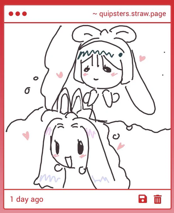 1. cute drawing ^^^ silly bunnies 

2. pinterest, google search, and cosmos, I also have anime fig pose models, if it's nsfw, look up nsfw content 