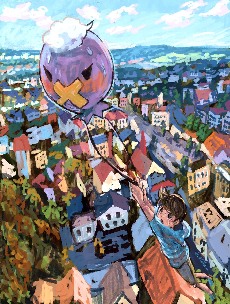 _t0da_'s tweet photo. #ポケモンイラスト

行方不明の少年がフワンテと飛んでいる所を発見された。
当初はフワンテが連れ去ったと思われた。しかし少年の証言から、フワンテが少年を監禁場所から助け出したと判明。犯人は逮捕され、少年は命の恩人を相棒に選んだ。 https://t.co/TdtwDQXa7I