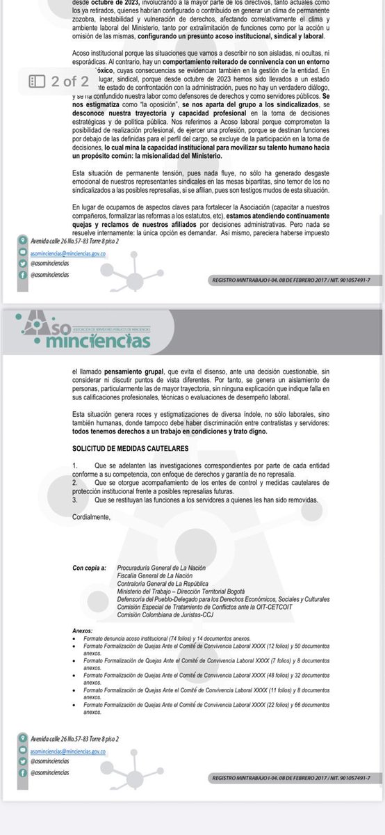 carlosdazaco's tweet photo. Petro fue el Gobierno que menos invirtió en ciencia en la historia de Colombia.

Los trabajadores de MinCiencias son víctimas de acoso desde 2023. No vengan a dar lecciones de nada. https://t.co/YlmBY0rK0U